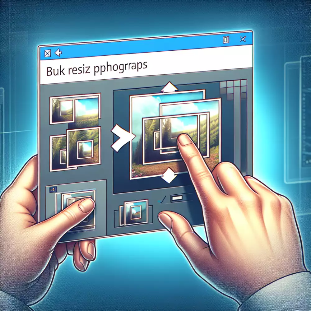 hromadné zmenšení fotek windows 10